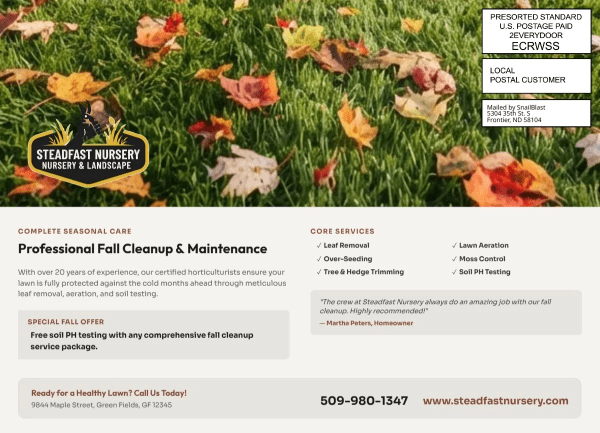Fall Cleanup Lawn Care Side 2 Image