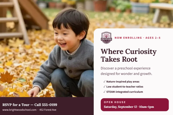 Fall Registration Preschool