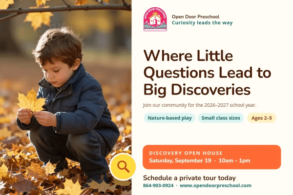 Fall Registration Preschool