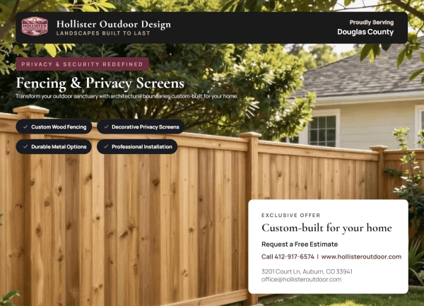Fencing & Privacy Screens Outdoor Living Side 1 Image