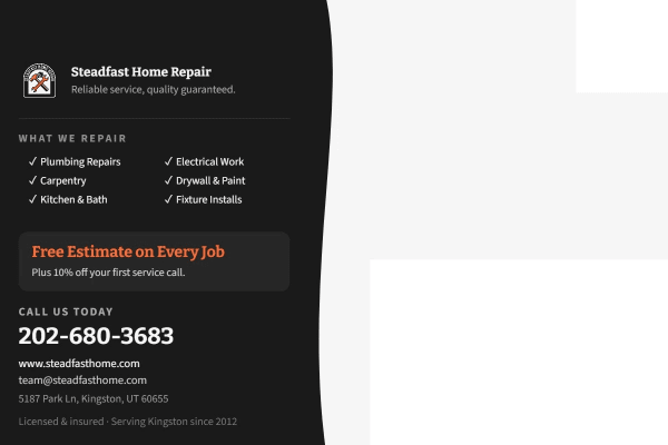 Free Estimate Handyman Side 2 Image