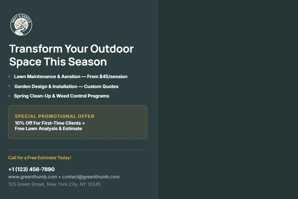 Free Estimates Landscaping Side 2 Image