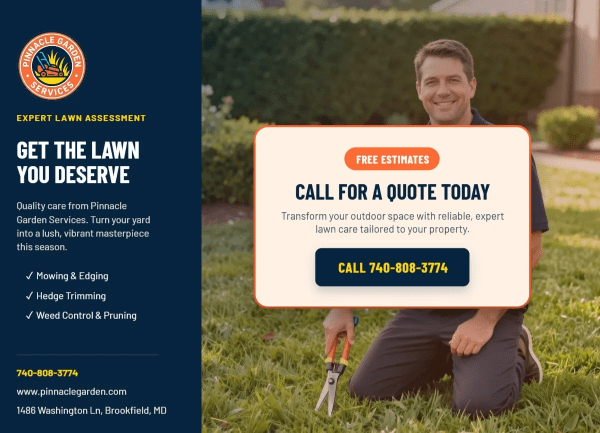 Free Estimates Lawn Care Side 1 Image