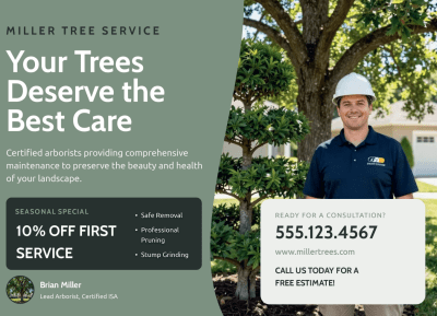 Free Estimates Tree Service Side 1 Image