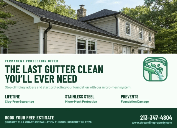 Gutter Guard Installation Gutter Cleaning Side 1 Image