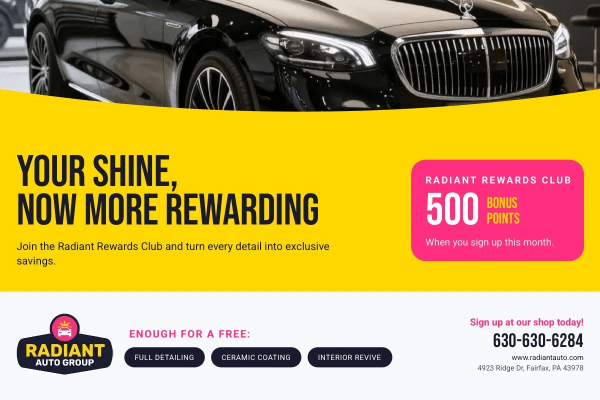Loyalty Rewards Auto Detailing