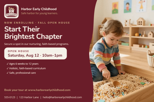 Now Enrolling Daycare