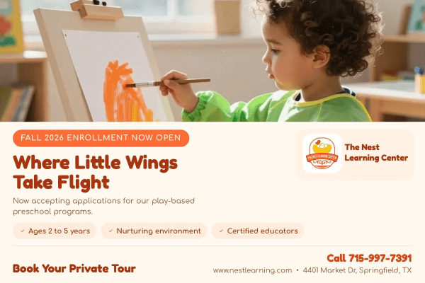 Now Enrolling Preschool Postcard Template 