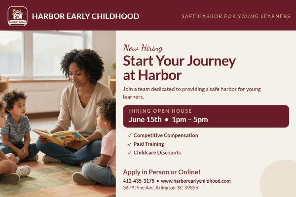 Now Hiring Daycare