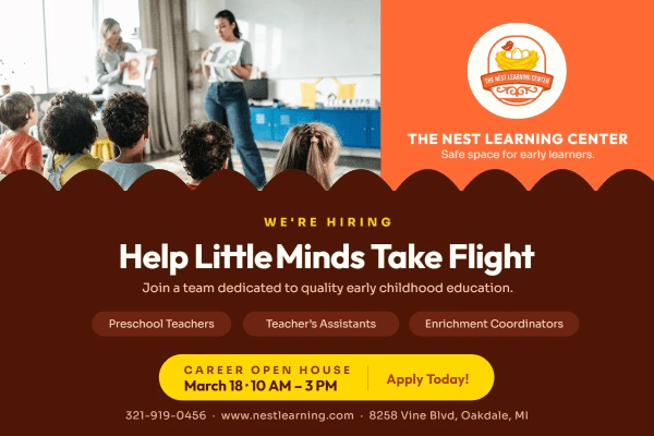 Now Hiring Preschool