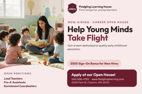 Now Hiring Preschool