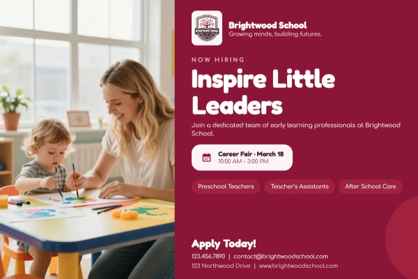 Now Hiring Preschool