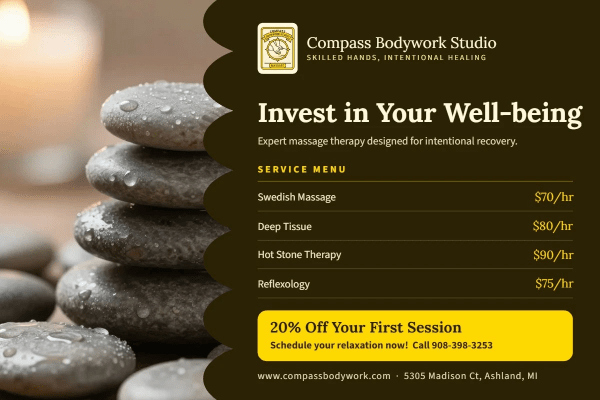 Price List Massage