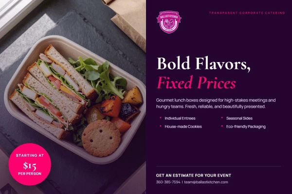 Pricing Catering