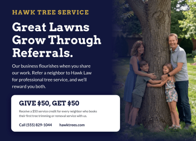 Referral Program Tree Service Side 1 Image