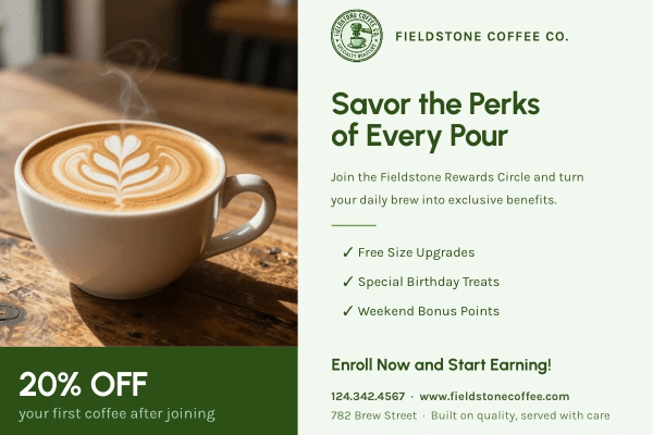 Rewards Program Coffee Shop