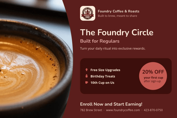 Rewards Program Coffee Shop