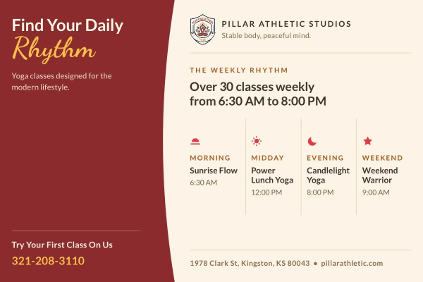 Schedule Yoga