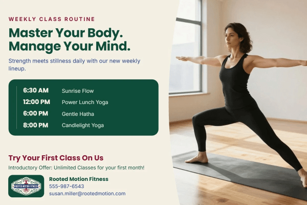 Schedule Yoga