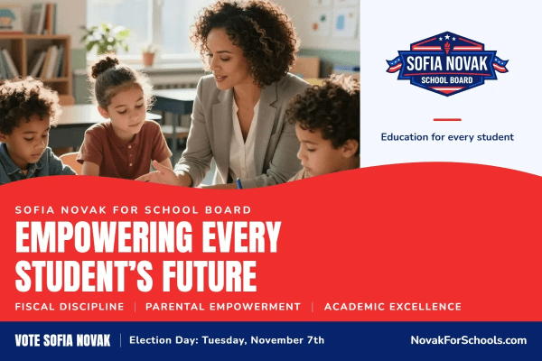School Board Campaign Postcard Template 