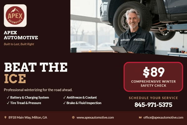 Seasonal Maintenance Auto Repair Side 1 Image