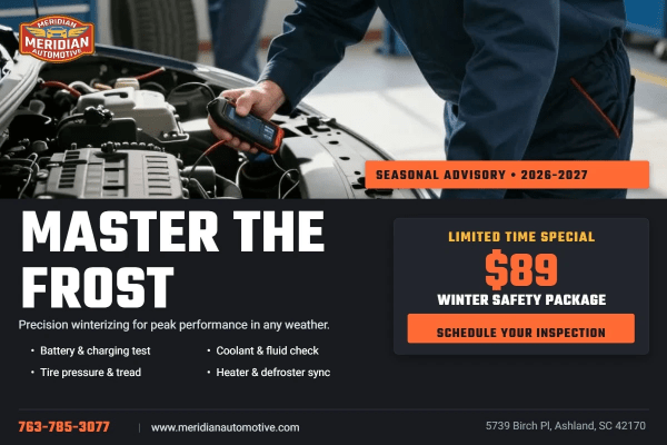 Seasonal Maintenance Auto Repair Postcard Template 