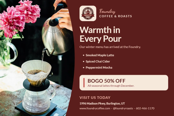 Seasonal Promotion Coffee Shop