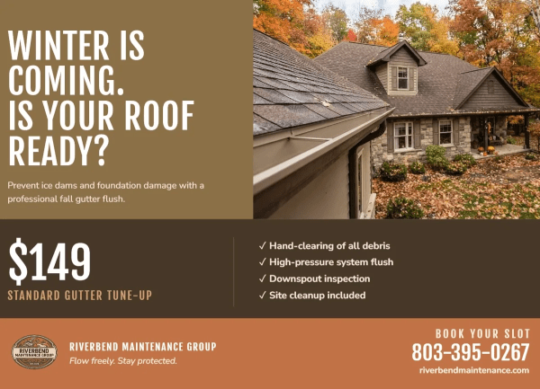 Seasonal Promotion Gutter Cleaning Side 1 Image