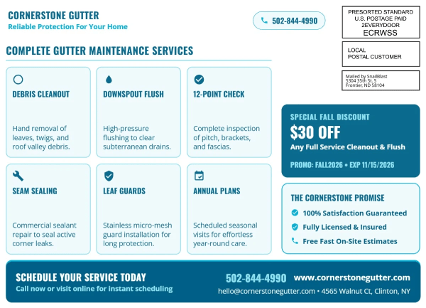 Seasonal Promotion Gutter Cleaning Side 2 Image