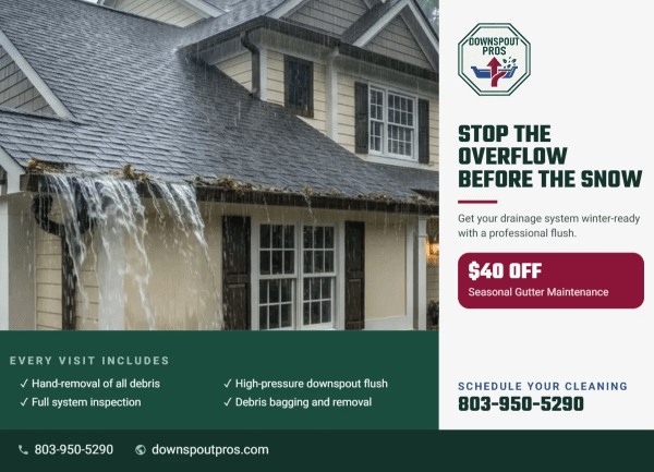 Seasonal Promotion Gutter Cleaning Side 1 Image