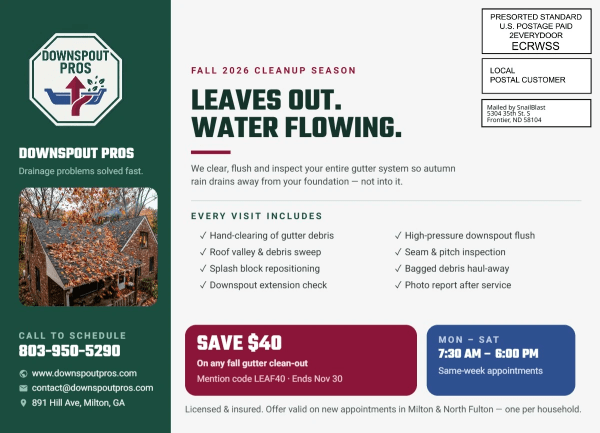 Seasonal Promotion Gutter Cleaning Side 2 Image