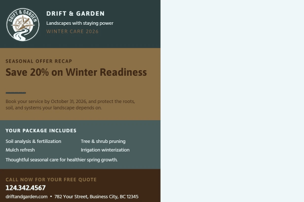 Seasonal Promotion Landscaping Side 2 Image