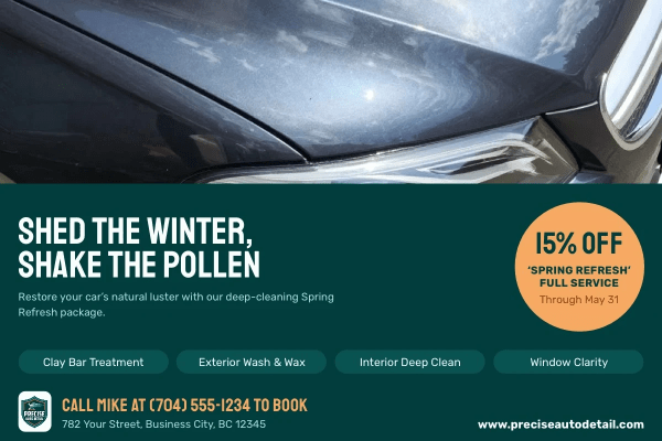 Seasonal Promotions Auto Detailing
