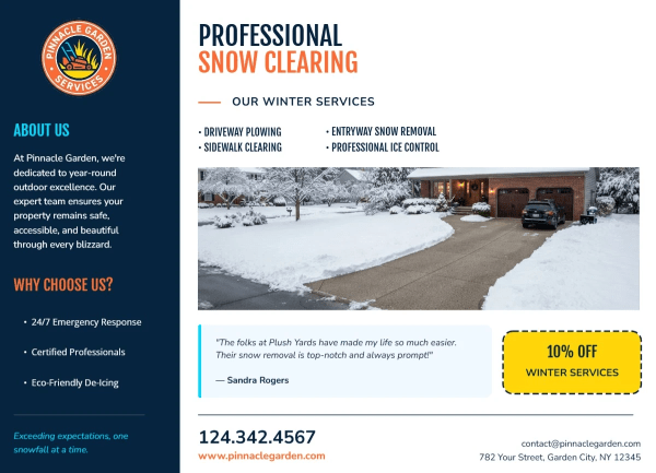 Snow Removal Lawn Care Side 2 Image