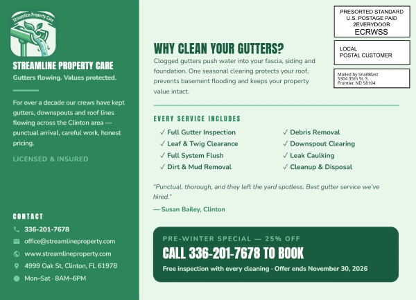 Special Offer Gutter Cleaning Side 2 Image
